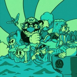 Wario Land 3 in verde stampa